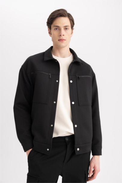 Jacket à coupe relax Col Polo avec poches