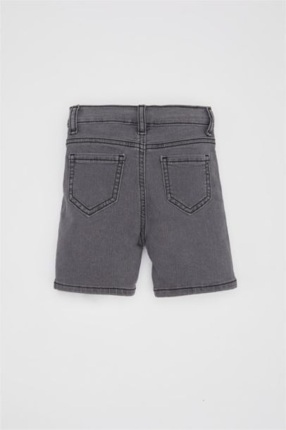 Baby Boy Regular Fit Elastic Band Denim Shorts