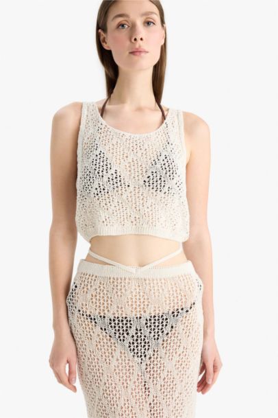 Top de Plage en Tricot de Fall In Love
