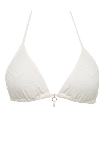 Regular Fit Embroidered Bikini Top