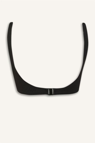 Regular Fit Crepe Bikini Top