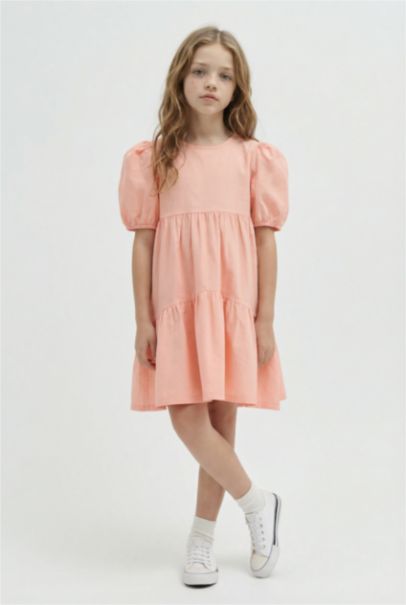 Regular Fit Short Sleeve Woven Dress
