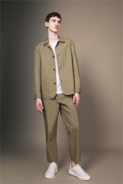 Regular Fit Resort Neck Blazer Jacket