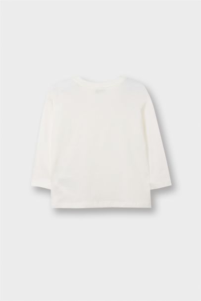 Bisiklet Yaka Basic Düz Uzun Kollu Tişört Erkek Bebek