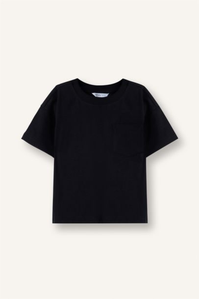 Regular Fıt Bisiklet Yaka Kısa Kollu Tişört Erkek Bebek