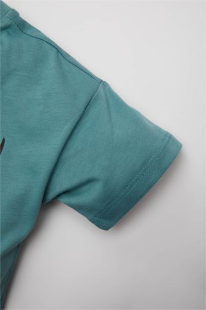 Baby Boy Regular Fit Slogan Printed T-Shirt