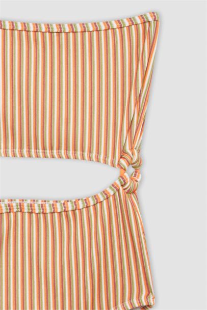 Girl Striped Swimsuit