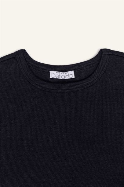 Slim Fit Crew Neck Camisole Short Sleeve T-Shirt