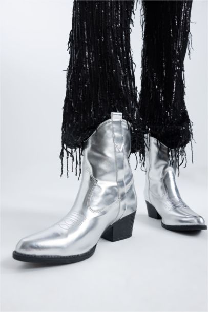 Faux Leather High Sole Boots