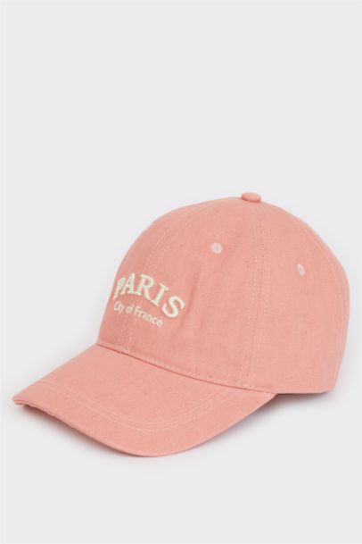 Woman Embroidered Denim Cap