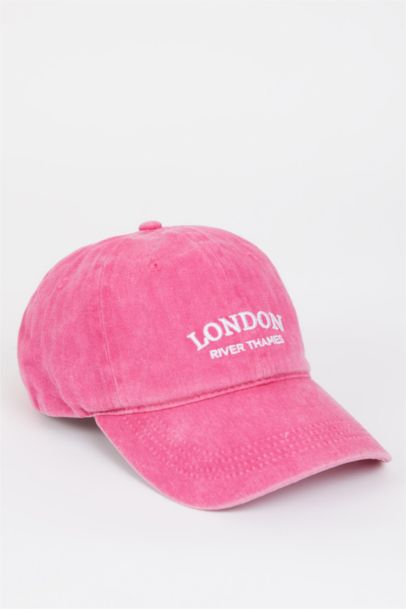 Woman Embroidered Denim Cap