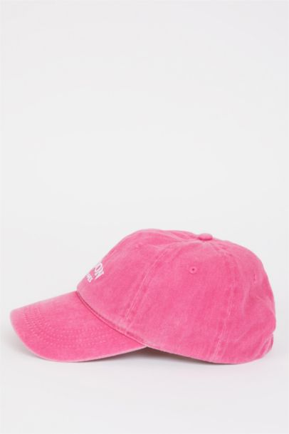 Woman Embroidered Denim Cap