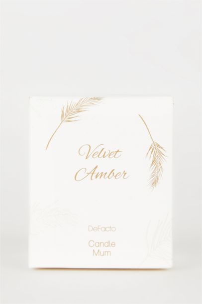 Kadın Yılbaşı Temalı Defacto Velvet Amber Aromatik 125 ml Mumluk
