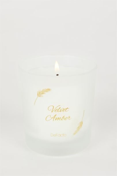 Kadın Yılbaşı Temalı Defacto Velvet Amber Aromatik 125 ml Mumluk