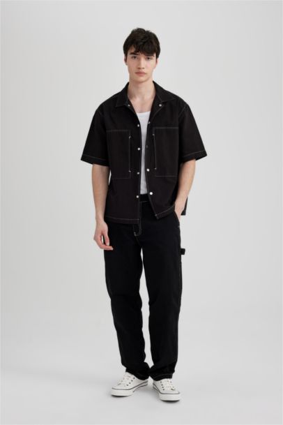 Relax Fit Cotton Short Sleeve Shirt