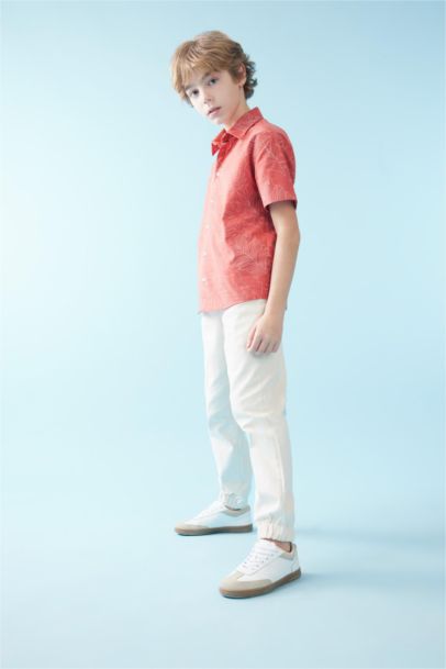 بنطلون اولادي جبردين قصة عادية برجل عادي بيج رملي