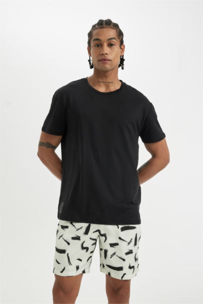 Regular Fit Printed Short Swim Shorts