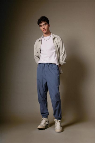 Regular Jogger Regular Hem Gabardine Trousers