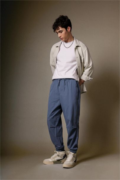 Regular Jogger Regular Hem Gabardine Trousers