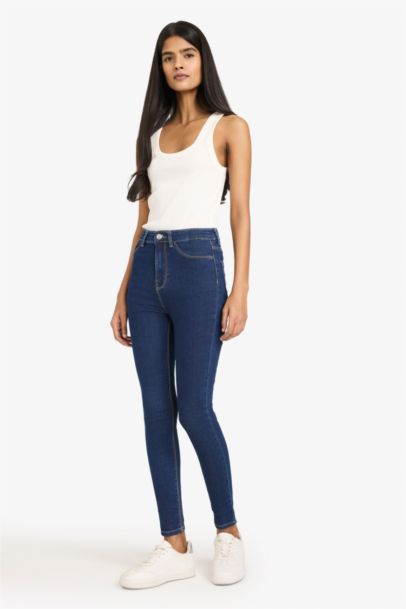 High Waist Ankle Length Jeans