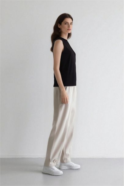 Harem Linen Blend Trousers