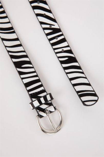 Kadın Oval Toka Suni Deri 2'li Jean Kemeri