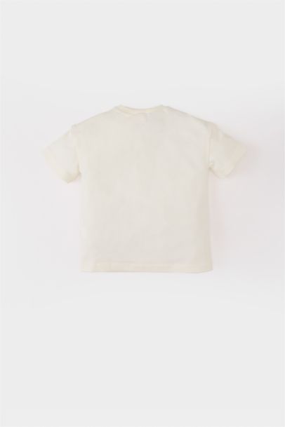 Baby Girl Regular Fit Crew Neck Short Sleeve T-Shirt