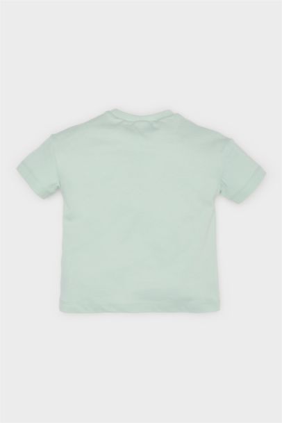 تيشيرت نص ردن قصة عادية بياقة مستديرة