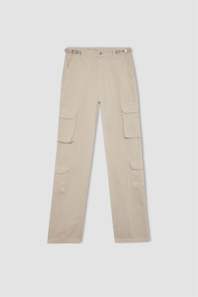 Straight Fit Cargo Trousers