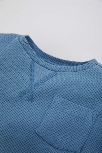 Baby Boy Long Sleeve Waffle 2 Piece Pajama Set