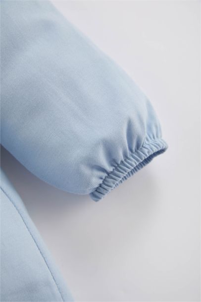 Baby Girl Long Sleeve Twill Dress