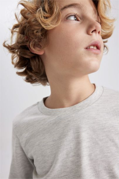 Boy Regular Fit Crew Neck Long Sleeve T-Shirt