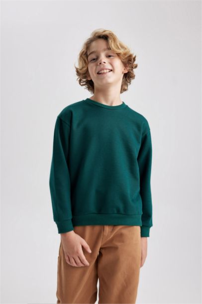 Boy Regular Fit Crew Neck Sweatshirt