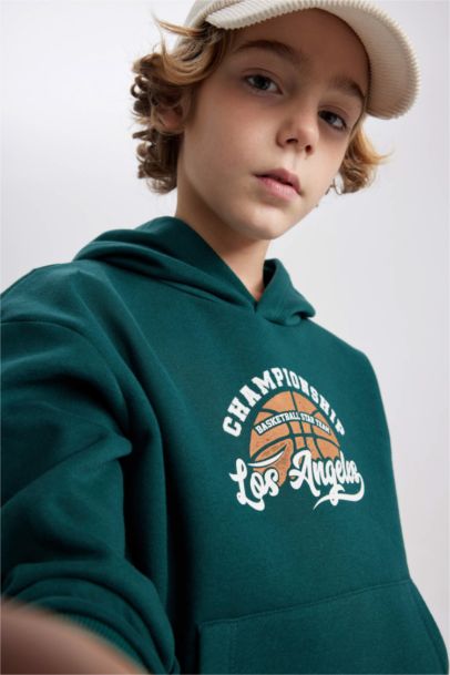 Boy Regular Fit Hooded Sweatshirt