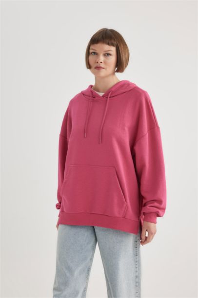 Oversize Fit Polo Neck Sweatshirt