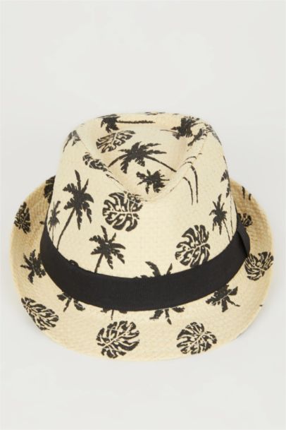Boy Patterned Straw Hat