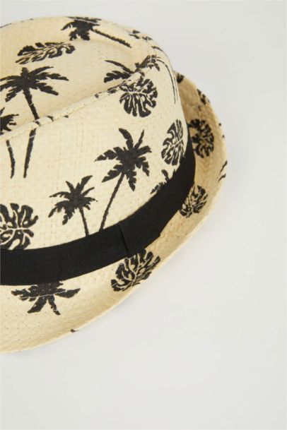 Boy Patterned Straw Hat