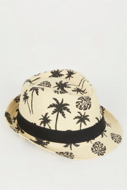 Boy Patterned Straw Hat