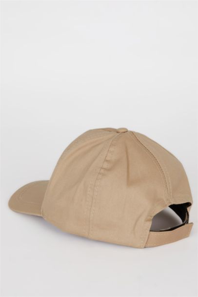 Boy Embroidered Cotton Cap
