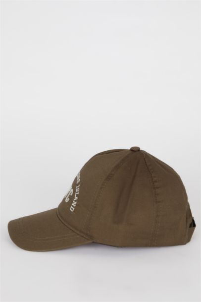 Boy Embroidered Cotton Cap