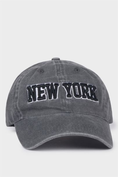 Man Cotton Embroidered Hat