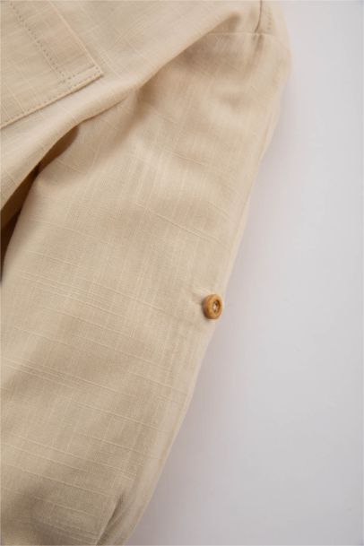 Baby Boy Poplin Basic Long Sleeve Shirt