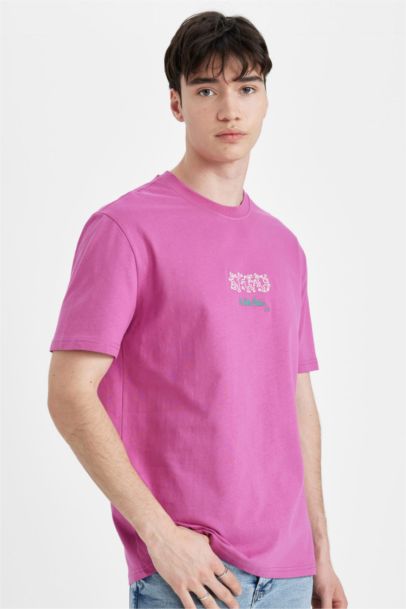 Regular Fit Keith Haring Licensed Crew Neck Printed Short Sleeve T-Shirt