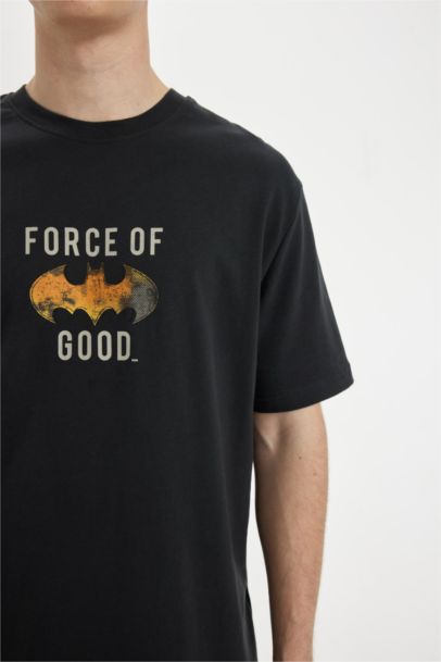 Regular Fit Batman Licence Crew Neck Short Sleeve T-Shirt