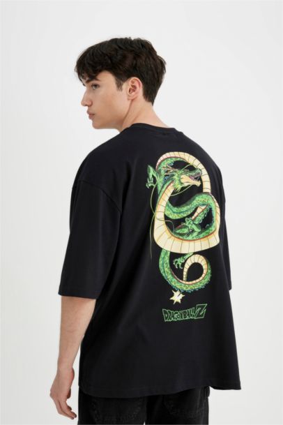 Dragon Ball Loose Fit Crew Neck Back Printed T-Shirt