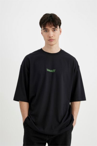 Dragon Ball Loose Fit Crew Neck Back Printed T-Shirt