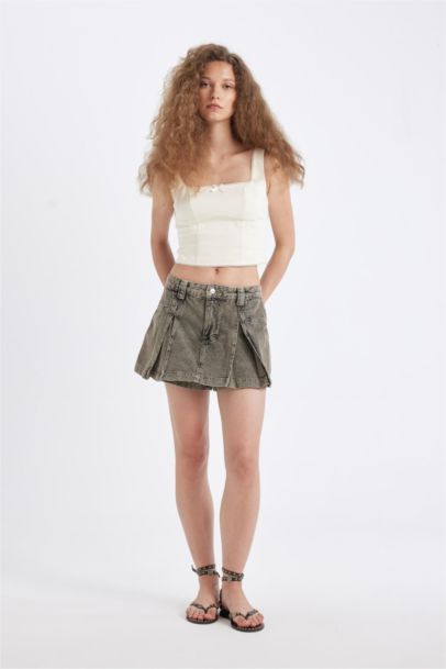 High Waist Denim Shorts