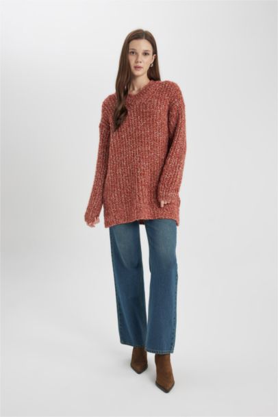 Regular Fit Crew Neck Long Tunic