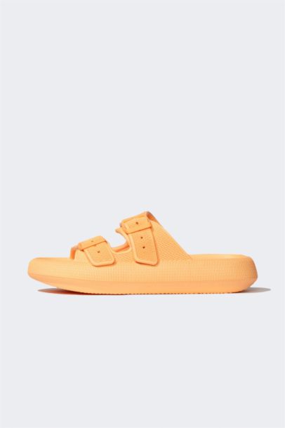 Woman High Sole Double Banded Eva Slippers