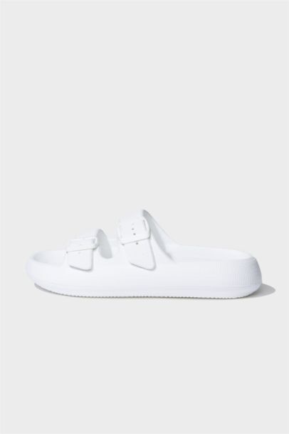 Woman High Sole Double Banded Eva Slippers